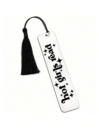 1 Piece, Stainless Steel Bookmark With Tassels, Inspirational Bookmark Gift For Women, Reading Gift For Girls, And Birthday Gift. Back To School