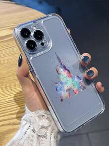 卡通印花透明手机壳适用于 Apple iPhone 14 13 12 11 XS XR X 7 8 6s Mini Plus Pro Max SE，适合作为复活节、生日、女朋友、男朋友、朋友或自己的礼物 - 無色 - 查看 4