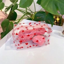 1 件 PVC 防水化妆刷收纳耐用透明化妆包便携式浴室包女士化妆包学生旅行盥洗包化妆包礼品化妆包收纳化妆包化妆包化妆包化妆盒适用于秋季家居装饰 - 彩色 - 查看 5