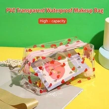 1 件 PVC 防水化妆刷收纳耐用透明化妆包便携式浴室包女士化妆包学生旅行盥洗包化妆包礼品化妆包收纳化妆包化妆包化妆包化妆盒适用于秋季家居装饰 - 彩色 - 查看 7