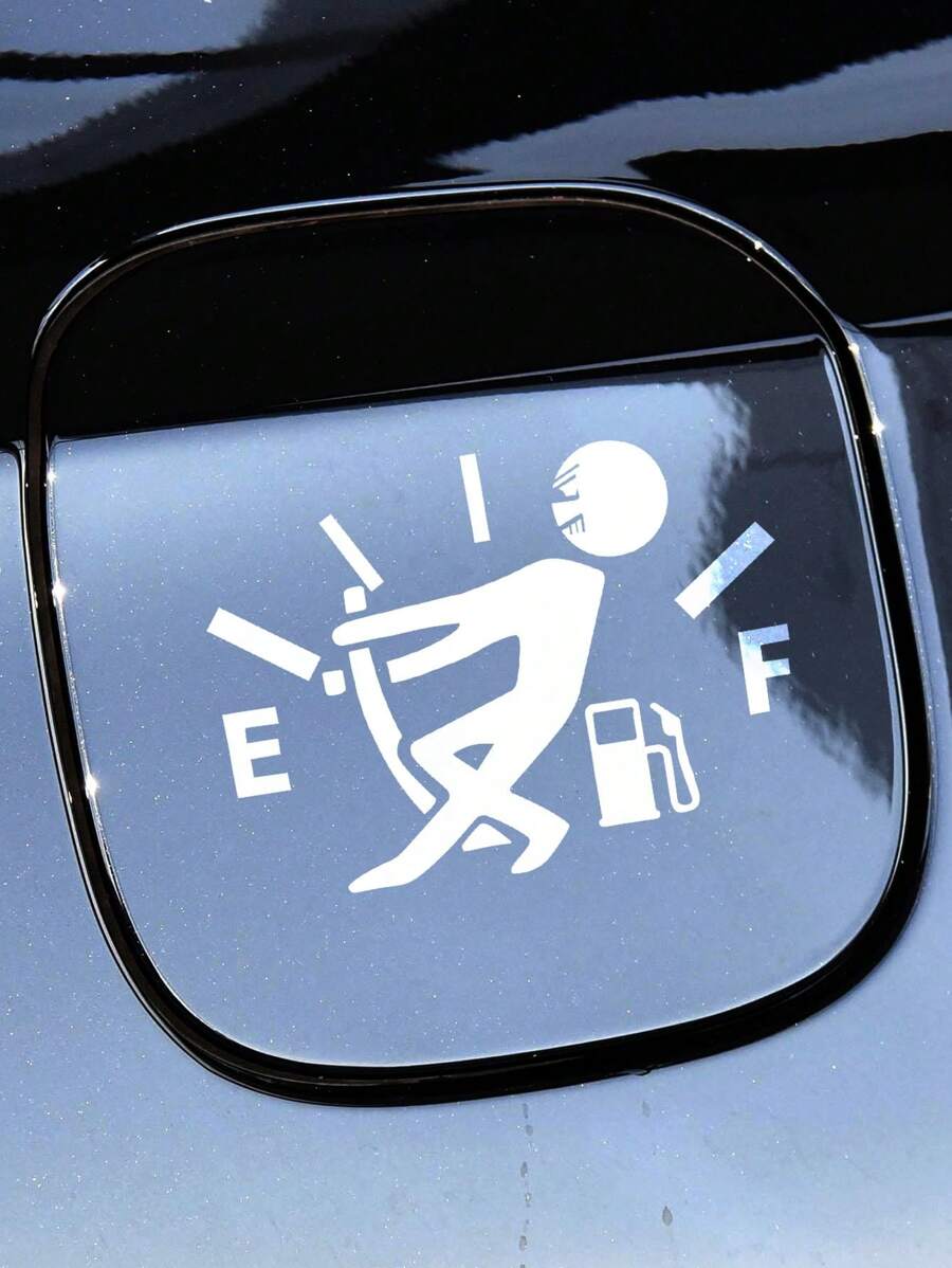 Random Style Car Stickers, Fuel Tank Cover Stickers, Personalized Fun Car Stickers, Car Accessories, Car Decor, Women's Car Accessories, Car Supplies, Truck Parts, Car Supplies, Car Decals, Car Stickers