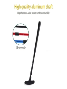 Adults' And Kids' Double-Sided Golf Putter, Telescopic Adjustable Golf Club - Red - View 6
