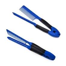 Set Plancha De Pelo Profesional 450° ,3 en 1 rizador de pelo de aleación de titanio clip straightener rizador de pelo espiral set de peine. barberia