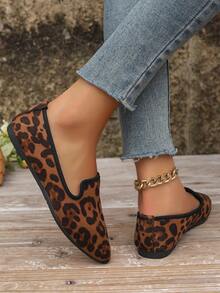 Zapatos de moda nuevos para mujer con estampado de leopardo, versátiles, informales, transpirables y duraderos - estampado de leopardo - Ver 6