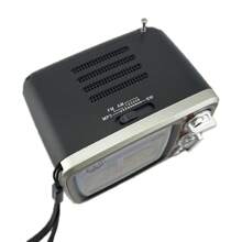 Rádio Am Fm Bluetooth Retro Vintage Tv Usb Radinho Recarregável Caixa de som AD-078 - Preto - Visão 6