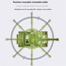1 szt. Model zabawki czołgu odporny na upadek Zabawka czołgu Prezent urodzinowy, zabawki, zabawka czołgu, Mincraft, figurki zapaśnicze, broń zabawkowa, proca, zabawka samolot