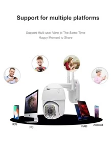 Camera IP Wifi/RJ45 IP66 Chống nước HD1080P Ngày & Đêm Camera đủ màu Điều khiển PTZ từ xa Trái, Phải, Lên, Xuống, 360° Không có góc chết Hình ảnh Liên lạc bằng giọng nói Khu vực chức năng Cảnh báo APP Tin nhắn Đẩy Màn hình bảo vệ an ninh ICAM365 APP-SENTKENG - Xem 6