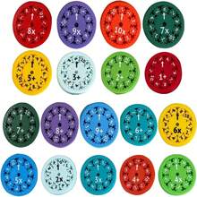 1pc Math Fact Spinner Tool, Rotation Multiplication Division Tool, Math Facts Toy, Holiday/Birthday Gift (Random Color) - Multicolor - View 2
