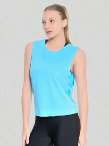 Women Sports Tees & Tanks - Màu xanh lam - Xem 1
