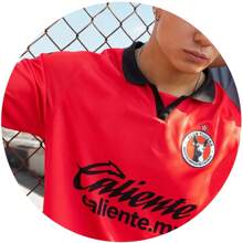 Camiseta tipo jersey del Xolos Tijuana + Pantalones cortos de fútbol para adultos - Rojo - Ver 2