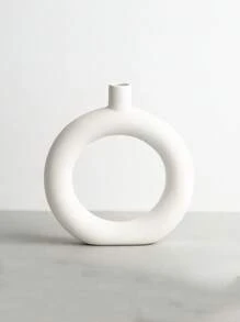 Sturdy Plastic Round Ring-Shaped Flower Vase, Suitable For Home Decor, Wedding Party, Desktop Display,Home Decor,Flower Vase,Centerpiece,Table Decor Room Decor Glass Vase