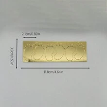 18 قطعة من علامات القدم الذهبية من أكريليك للكعكة في حفل المعمودية وحفل إكتشاف الجنس، أعلى الكعك وكب كيك في حفل عيد الميلاد - متعدد الألوان - مشاهدة 4