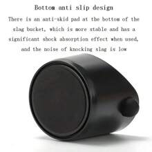 1 pièce Mini seau à résidus de poudre de café, boîte à retirer les résidus, seau de stockage en plastique épais rond de poudre de café pour la maison. Outil de café, retour à l'école.