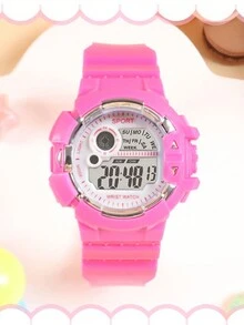 Đồng hồ điện tử học sinh đơn giản mới dành cho học sinh trung học cơ sở và trung học phổ thông - trắng - Xem 3