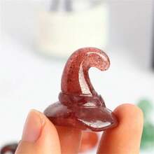 1 Máy Tính Tự Nhiên Pha Lê Khắc Mũ Thần Kỳ Thủ Công Mỹ Nghệ Reiki Đá Quý Pha Lê Thủ Công Hình Nhà Trang Trí Phòng Vật Trang Trí - Nhiều màu - Xem 13