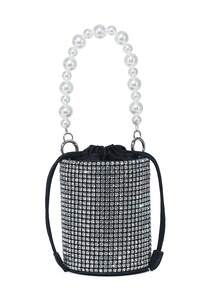 Meryl Diamond-Studded Evening Clutch, Suitable For Daily Use, Can Hold Mobile Phone - Baby Blue - View 3
