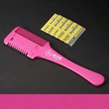 Hair Trimming Comb, Home Haircut Bangs Thinning Shaping Tool - Multicolor - View 5