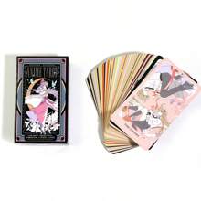 1 张动漫塔罗牌，扑克风格神秘塔罗牌游戏卡，适合派对和聚会，成人派对游戏适合万圣节/圣诞节/感恩节