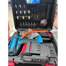 Taladro eléctrico recargable, taladro de litio para uso doméstico, destornillador eléctrico. Destornillador eléctrico multifuncional de mano. - Azul - Ver 2