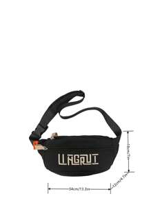 peach tree 1 件桃树简约纯色字母印花可调节肩带拉链开合胸包和腰包，休闲日常穿着，运动，旅行，街头风格，轻便，防水，多隔层圣诞男士包度假旅行必需品黑色包假日必需品包腰包包夏季返校腰带夏季包春假包包腰包学校用品钱包侧包学生腰带钱包必需品时尚男士包毕业小包身体包男士腰包