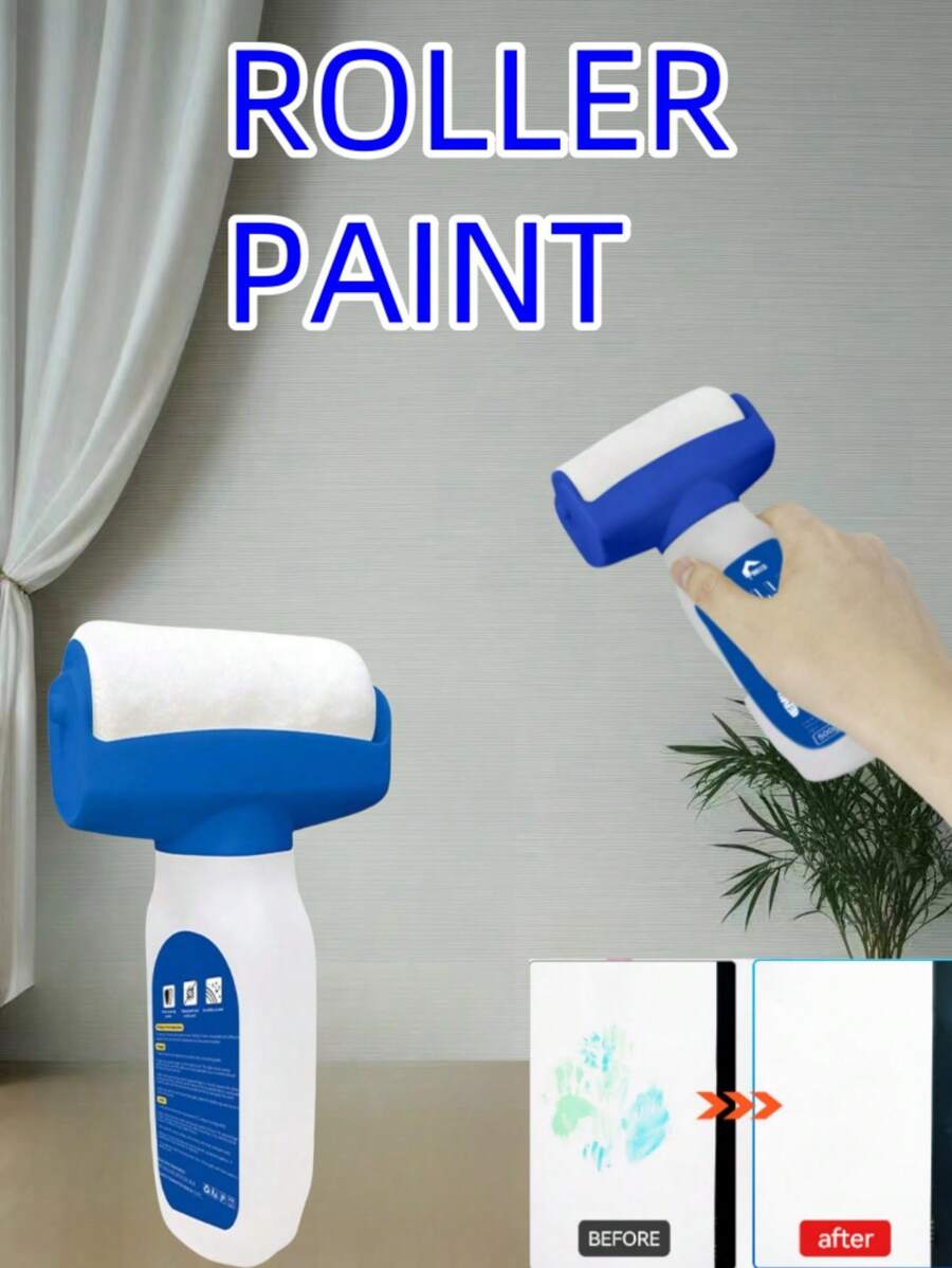 Large Barrel Paint, Blue Color, Odorless White Latex Paint, For