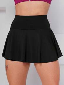 Women Sports Skirts & Skorts - 黑色 - 查看 5