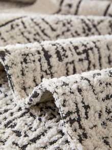 1入厚實的絨布沙發坐墊，現代簡約風格，防滑可洗沙發套，防塵，全年適用，適用於L形沙發和1、2、3、4人沙發 - 黑色 - 查看 9