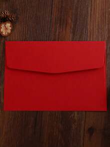 5pcs Wedding Invitation Cards, High-End Red Envelope, Love Letter - Set - View 5