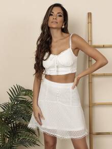 Women Two-Piece Outfits - 白色 - 查看 3