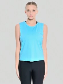 Women Sports Tees & Tanks - Màu xanh lam - Xem 3