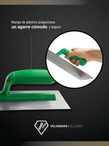 Llana Canto Recto Mango De Plástico 6 Remaches 11 Pulgadas Herramienta De Construcción - Gris - Ver 5