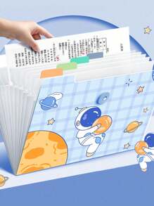 1 pieza Carpeta de archivo tipo acordeón vertical de 12 capas/8 capas con etiquetas de clasificación, caja de almacenamiento de gran capacidad para organizar papeles, exámenes y otros documentos de oficina, ideal para estudiantes de secundaria, esenciales de vuelta a clases, regalo creativo para Acción de Gracias, Navidad, cumpleaños, decoración de Halloween, útiles escolares - Rosa - Ver 17