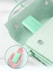 1 件自动伸缩便携式牙线架，适合旅行、聚会、居家使用 - 彩色 - 查看 3