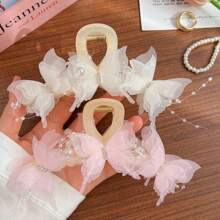 1pc Butterfly Women's Large Premium Sweet Hair Clip Back Head Hair Claw Headpiece Hair Claw, Hair Accessories Hair Clips Hair Jaw Clip Hair Clamps Hair Clutch Hair Catcher Clip, Claw Clip Fall Winter For Vacation Outfits Woman