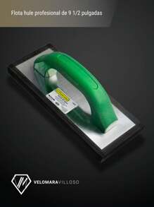 Flota Hule Profesional Negro Liso 9 1/2 Pulgadas Espesor 5/8 Herramienta De Construcción - Gris - Ver 3