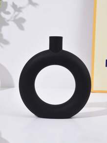 Sturdy Plastic Round Ring-Shaped Flower Vase, Suitable For Home Decor, Wedding Party, Desktop Display,Home Decor,Flower Vase,Centerpiece,Table Decor Room Decor Glass Vase