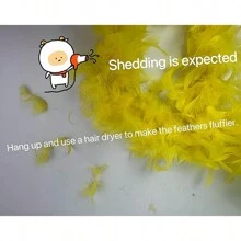 1pc Turkey Chandelle Feather Boa For Women Costume Dress Up Accessory Carnival Party Dancing Holiday Christmas Tree Bachelorette Decors Crafting DIY Wedding Centerpieces Concert Pet And Home Decoration - Feather Boa - View 7