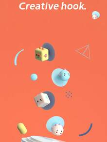 1個多功能寵物造型掛鉤，門/冰箱減震墊，不需要鑽孔，浴室收納掛鈎，抽屜/滑門手柄 - 彩色 - 查看 1