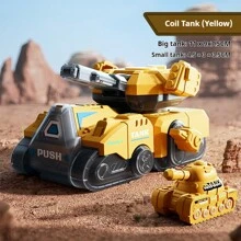 1pc Wind-Up Tank Toy, Simulated Combat Tank Model, Birthday Gift, Party Toy - Multicolor - View 12