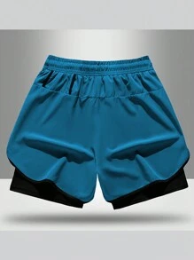 3 Pairs Men's Breathable Quick-Drying Athletic Shorts, Summer Sports Running Pants