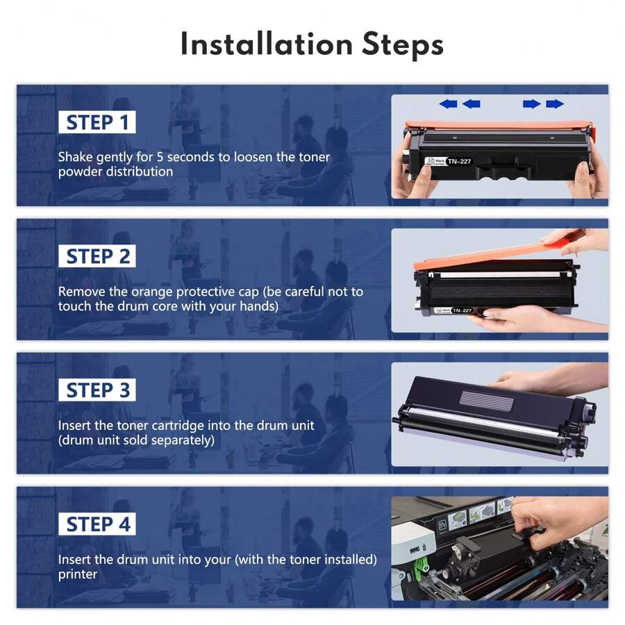 TN227 TN223 TN227bk Toner Cartridge Compatible For Brother TN227 TN223