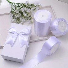 1 Roll 1/1.5/2/4cm Satin Ribbon, 22 Meters, Diy Handmade Rose Flower Material, Cake Box Packaging Ribbon, Flower Bouquet Wrapping, Gift Packaging Ribbon, - Width About 4cm - View 18