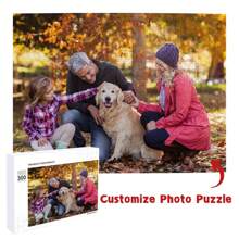 1 件定制木制照片拼图，创建您自己的个性化照片拼图，家庭、婚礼、圣诞节、感恩节、生日礼物房间装饰装饰精美，时尚适合女性/男性，婴儿玩具，幼儿玩具，学龄前玩具，儿童玩具，定制照片拼图，适合他/她，适合他/她，适合周年纪念日，适合生日 - 款式-橫 - 查看 2