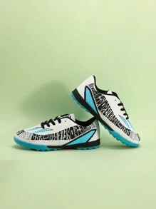 Student Soccer Shoes Sports Training Shoes Shredded Nails TF Non-Slip Artificial Grass Tie For Children