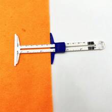 New 5-IN-1 Sewing Seam Ruler Measuring Gauge Patchwork Quilting Tailor Ruler Sizer Helper Aluminum Plastic Sliding Gauge Double Scale - Multicolor - View 9