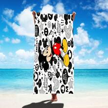 Classic Mickey Beach Towel Swimming Soft Absorbent Towel - Multicolor - View 14