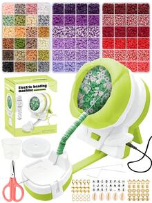 1pc Electric Beading Machine Kit - USB Powered Automatic Beading Threading Device For DIY Jewelry Making, Creative Hand-Woven Bracelet, Quick Rotating Beads For Polymer Clay And Seed Beads - Bead Stringer - View 8