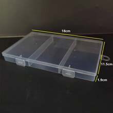Clear Plastic Fishing Tackle Bait Hooks Storage Box,Visible Bead Jewelry Making Findings Utility Organizer Container Case For Jewelry,DIY Crafts - Multicolor - View 16