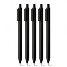 5/10/15 Black Gel Pens Black Ink 0.5mm Medium Point, Original Design, Quick Drying Aesthetic Note Taking Pens School Office Supplies Cute Stationery