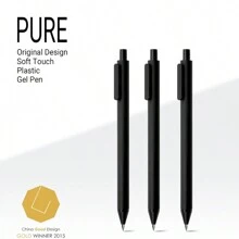 5/10/15 Black Gel Pens Black Ink 0.5mm Medium Point, Original Design, Quick Drying Aesthetic Note Taking Pens School Office Supplies Cute Stationery